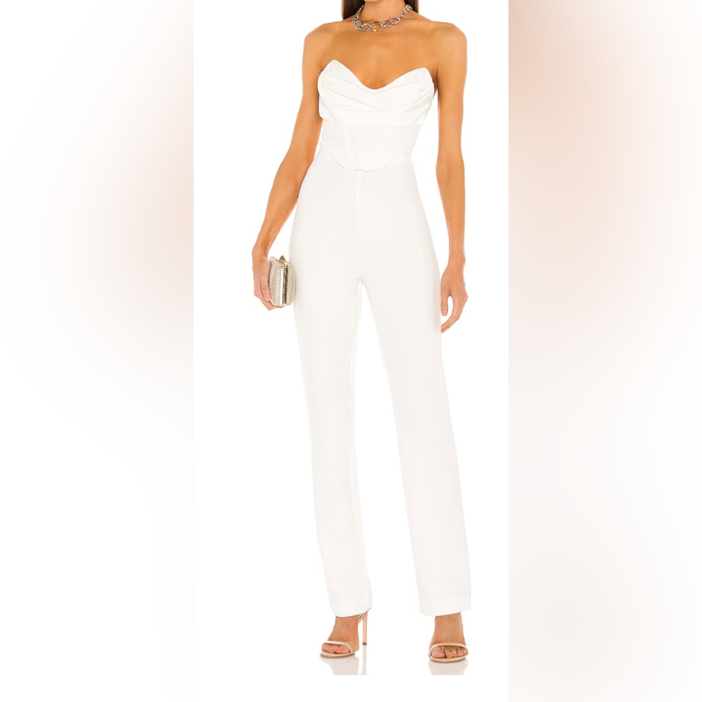 Nwt Conner White Jumpsuit Size Xxs Nbd X Revolve